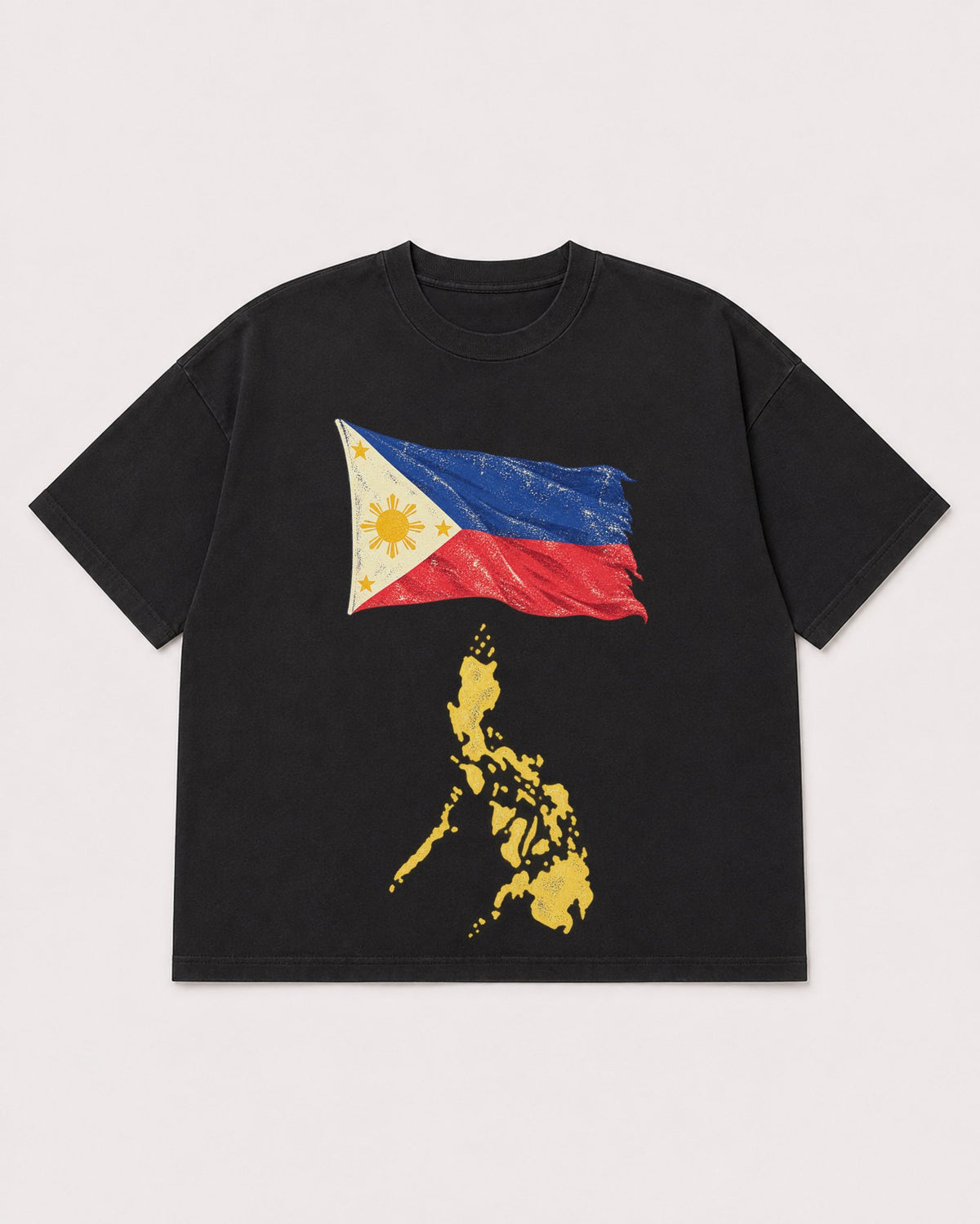 Mockup Boxy Heavyweight Tee Black product