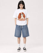 Mockup Boxy Heavyweight Tee White female full-body 01