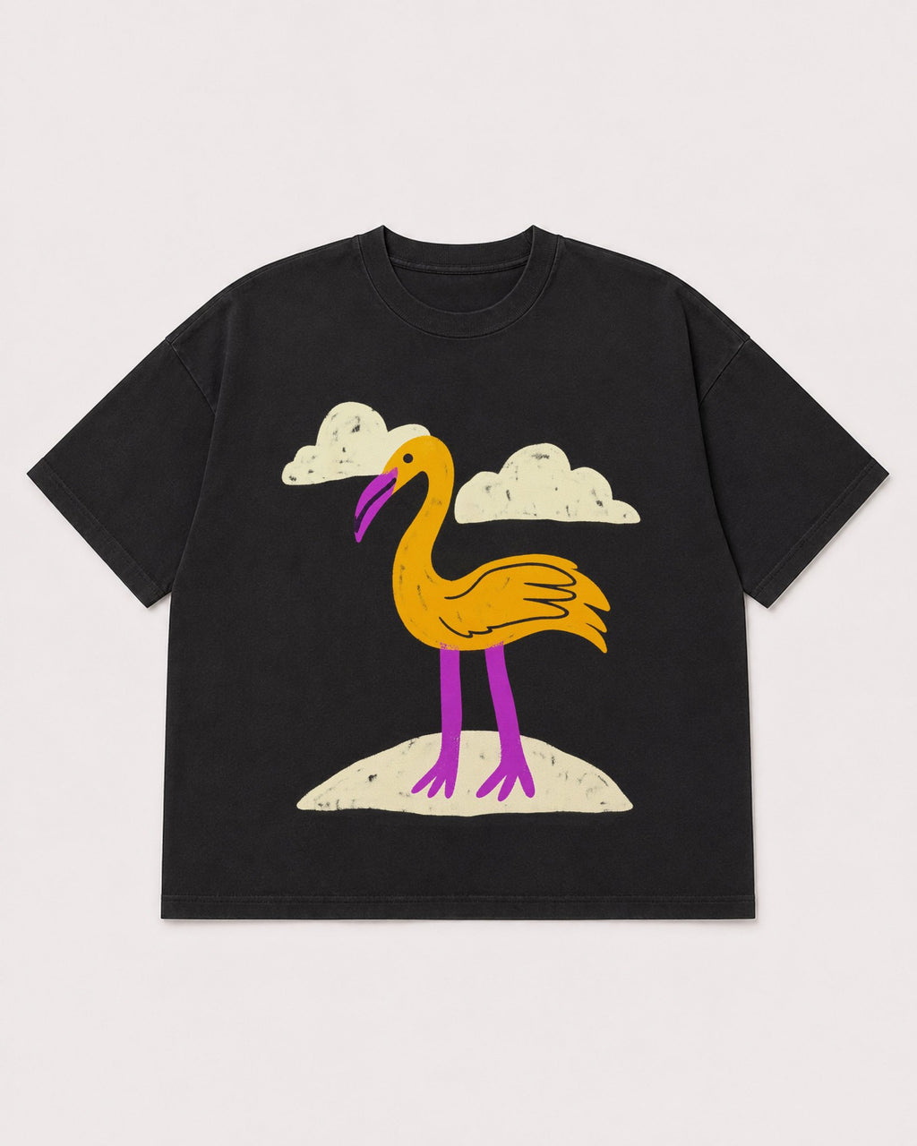 Mockup Boxy Heavyweight Tee Black product