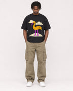 Mockup Boxy Heavyweight Tee Black male full-body 04