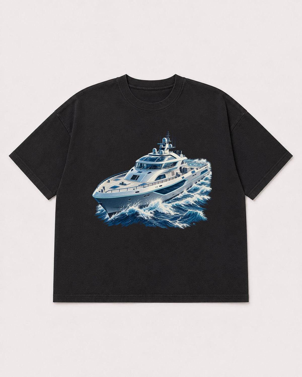 Mockup Boxy Heavyweight Tee Black product