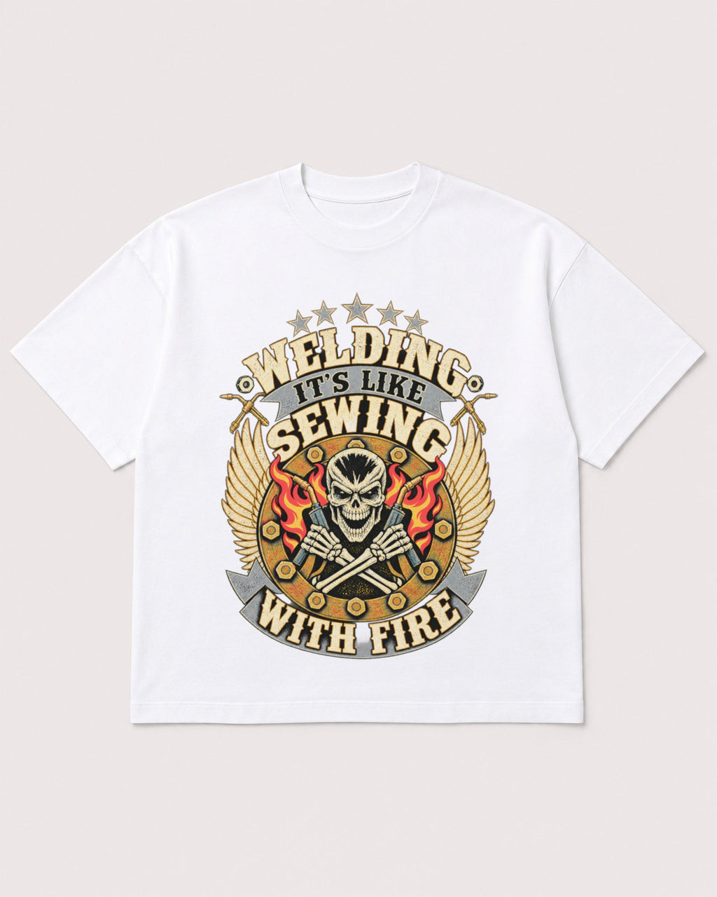Mockup Boxy Heavyweight Tee White product