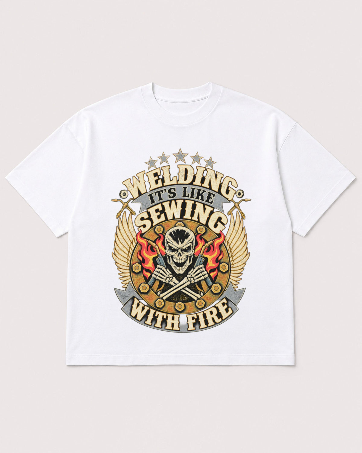Mockup Boxy Heavyweight Tee White product