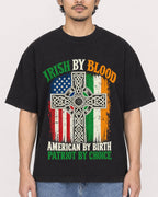 Mockup Boxy Heavyweight Tee Black male close-up 02