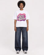 Mockup Boxy Heavyweight Tee White female full-body 14