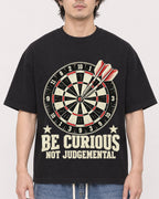 Mockup Boxy Heavyweight Tee Black male close-up 03