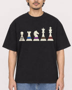 Mockup Boxy Heavyweight Tee Black male close-up 02
