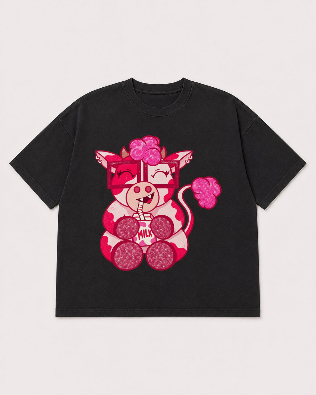 Mockup Boxy Heavyweight Tee Black product