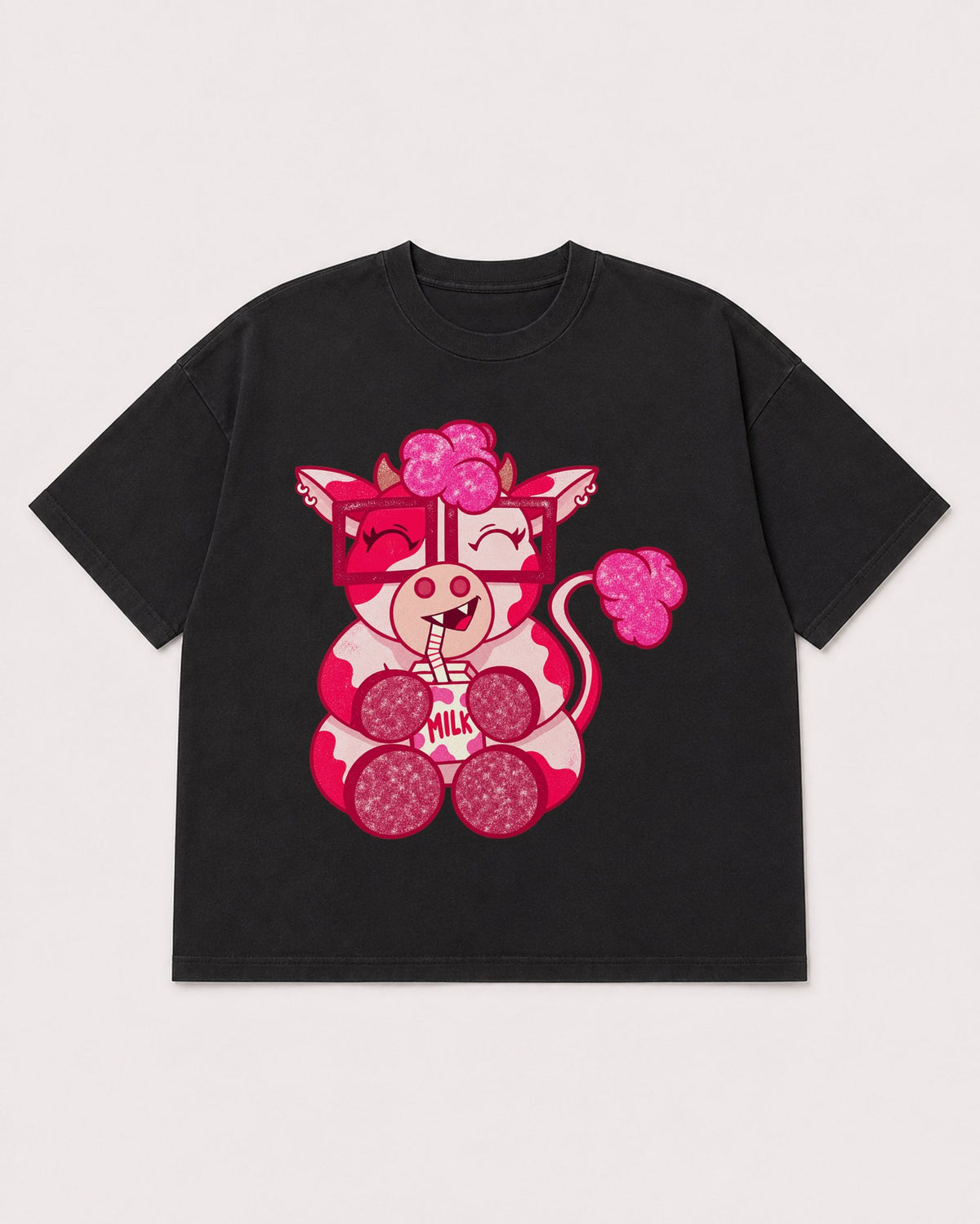 Mockup Boxy Heavyweight Tee Black product