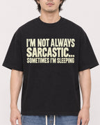 Mockup Boxy Heavyweight Tee Black male close-up 03