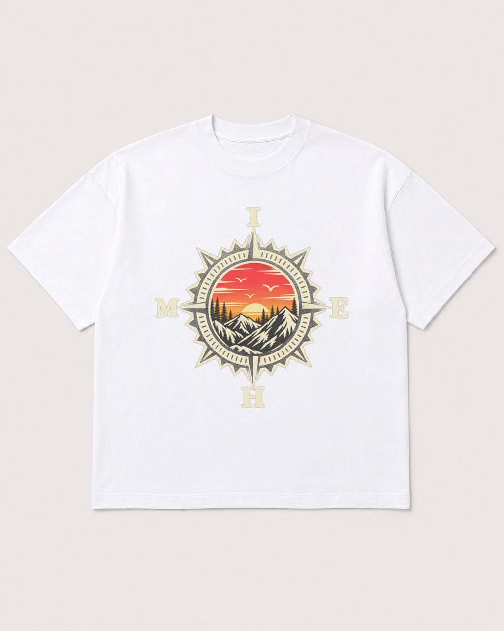 Mockup Boxy Heavyweight Tee White product