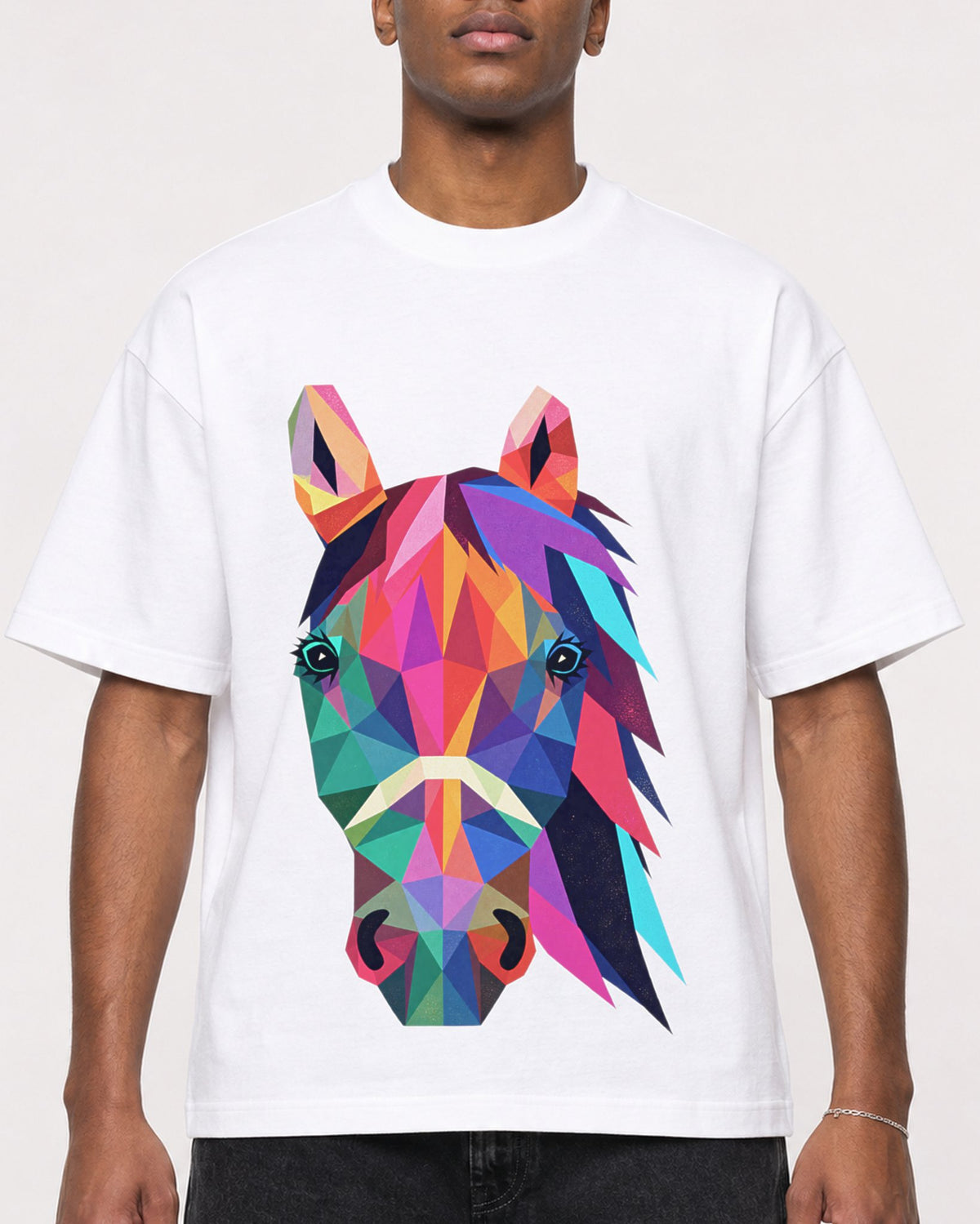 Mockup Boxy Heavyweight Tee White male close-up 15