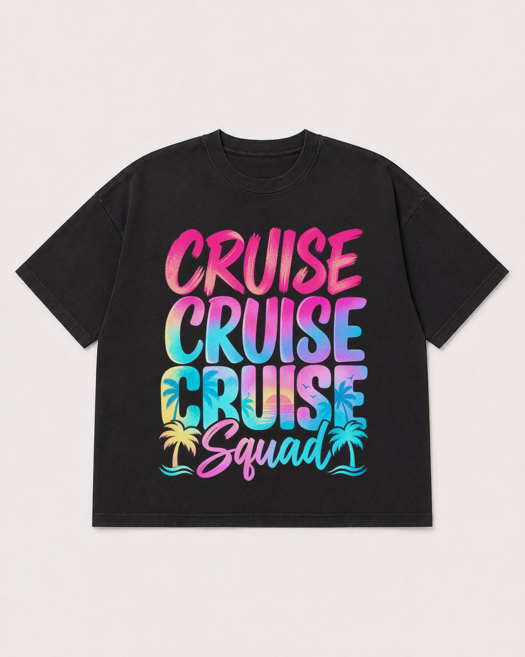 Mockup Boxy Heavyweight Tee Black product