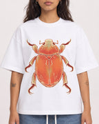 Mockup Boxy Heavyweight Tee White female close-up 06