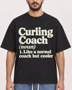 Mockup Boxy Heavyweight Tee Black male close-up 07