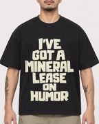 Mockup Boxy Heavyweight Tee Black male close-up 12