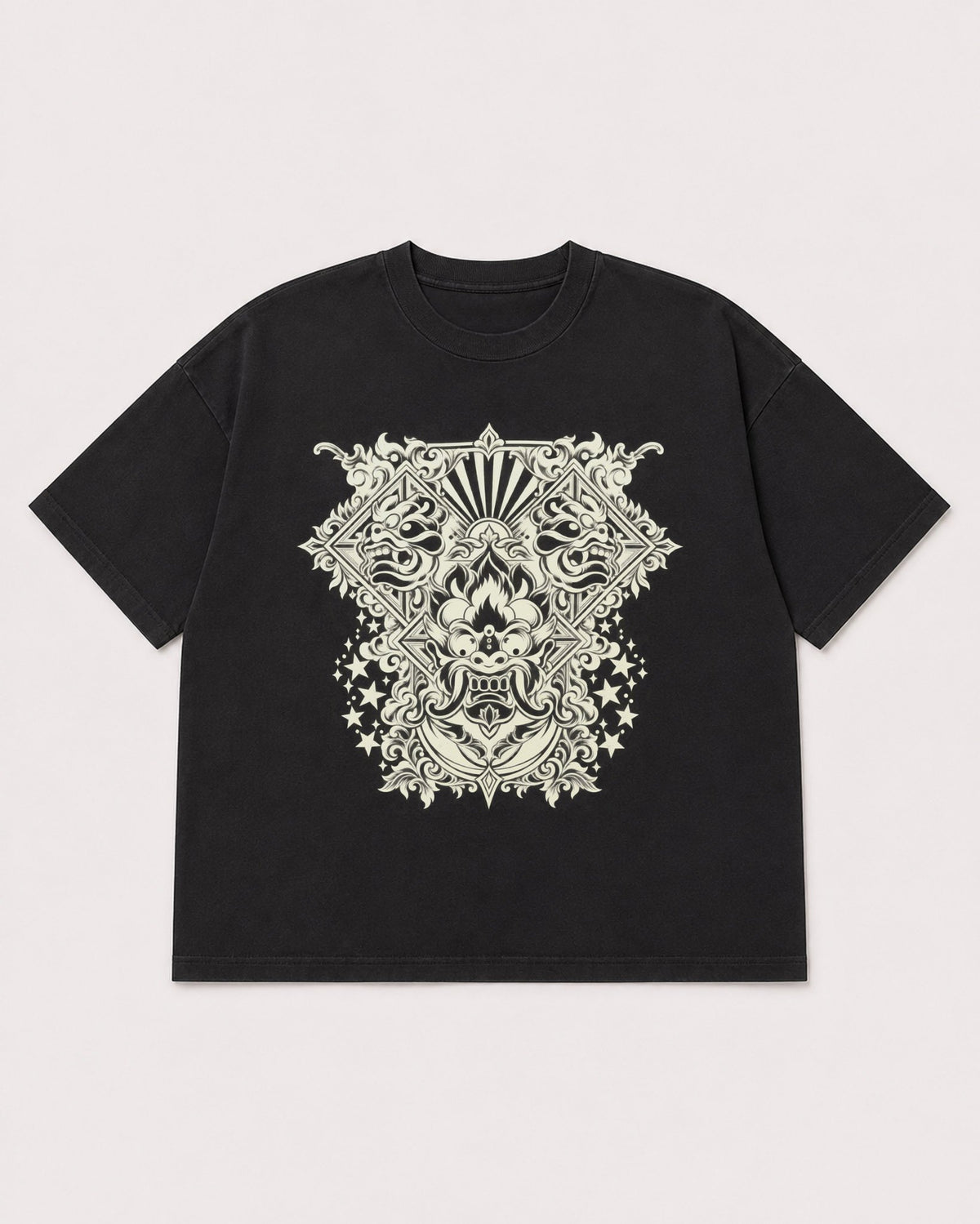 Mockup Boxy Heavyweight Tee Black product