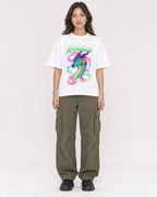 Mockup Boxy Heavyweight Tee White female full-body 02