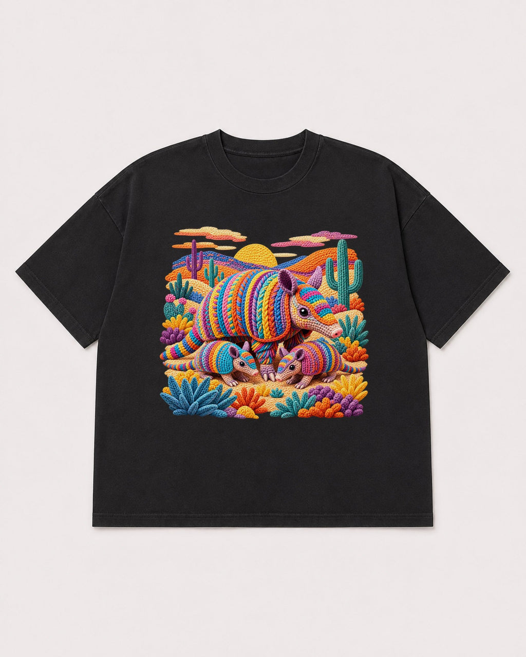 Mockup Boxy Heavyweight Tee Black product