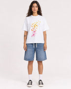Mockup Boxy Heavyweight Tee White female full-body 06