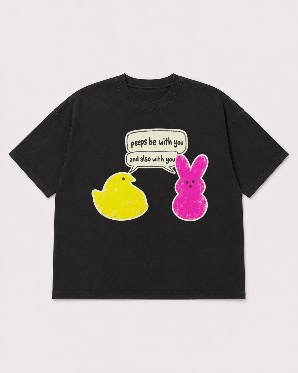 Mockup Boxy Heavyweight Tee Black product