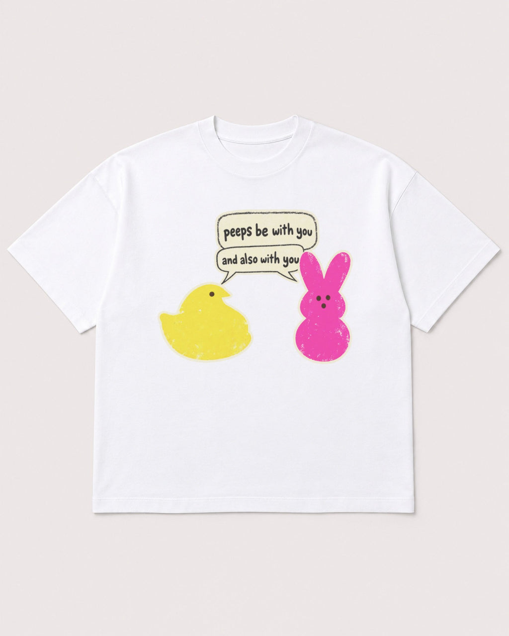 Mockup Boxy Heavyweight Tee White product