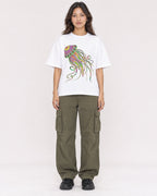 Mockup Boxy Heavyweight Tee White female full-body 02