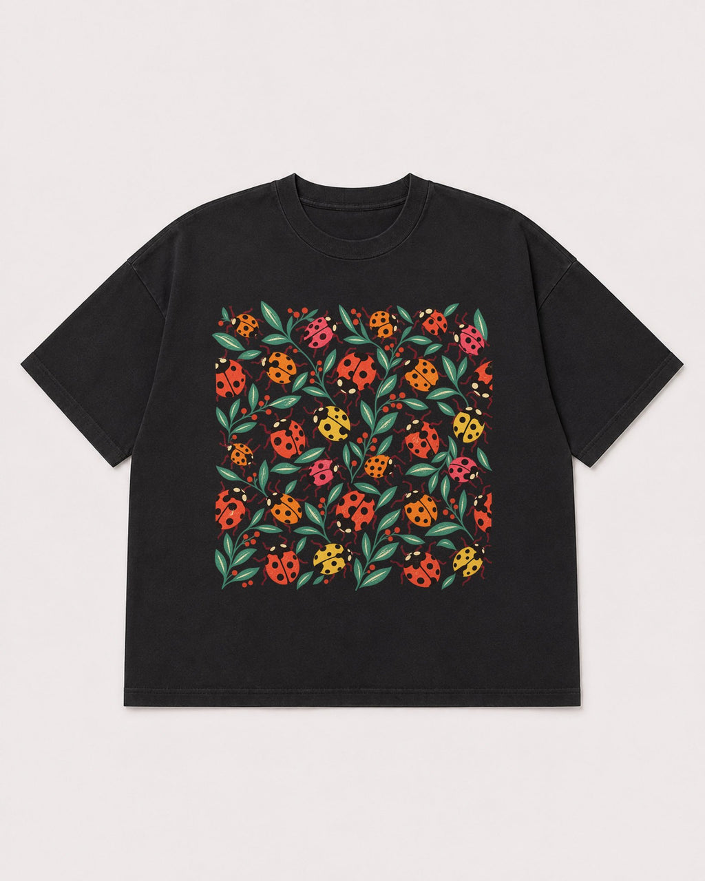 Mockup Boxy Heavyweight Tee Black product