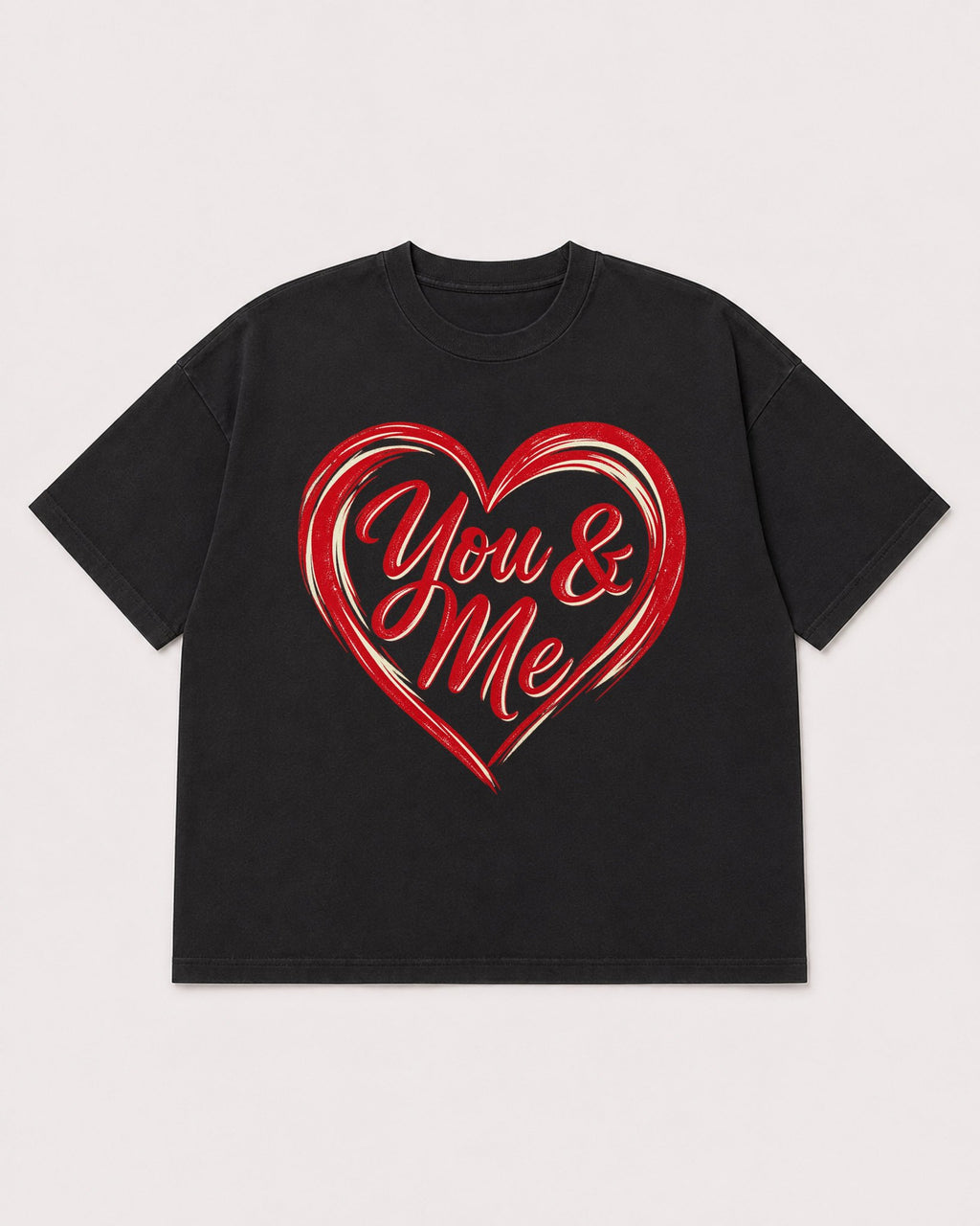 Mockup Boxy Heavyweight Tee Black product