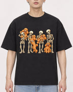 Mockup Boxy Heavyweight Tee Black male close-up 01