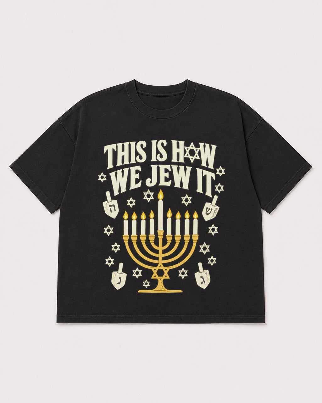 Mockup Boxy Heavyweight Tee Black product