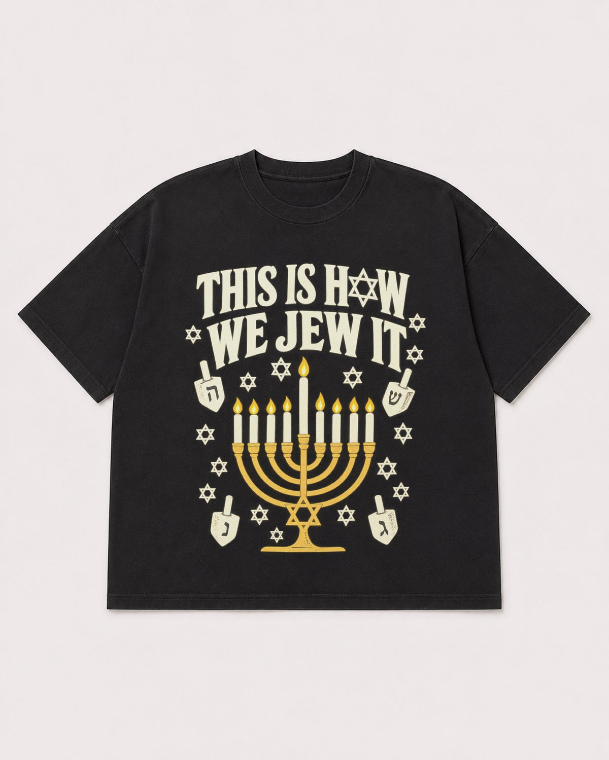 Mockup Boxy Heavyweight Tee Black product
