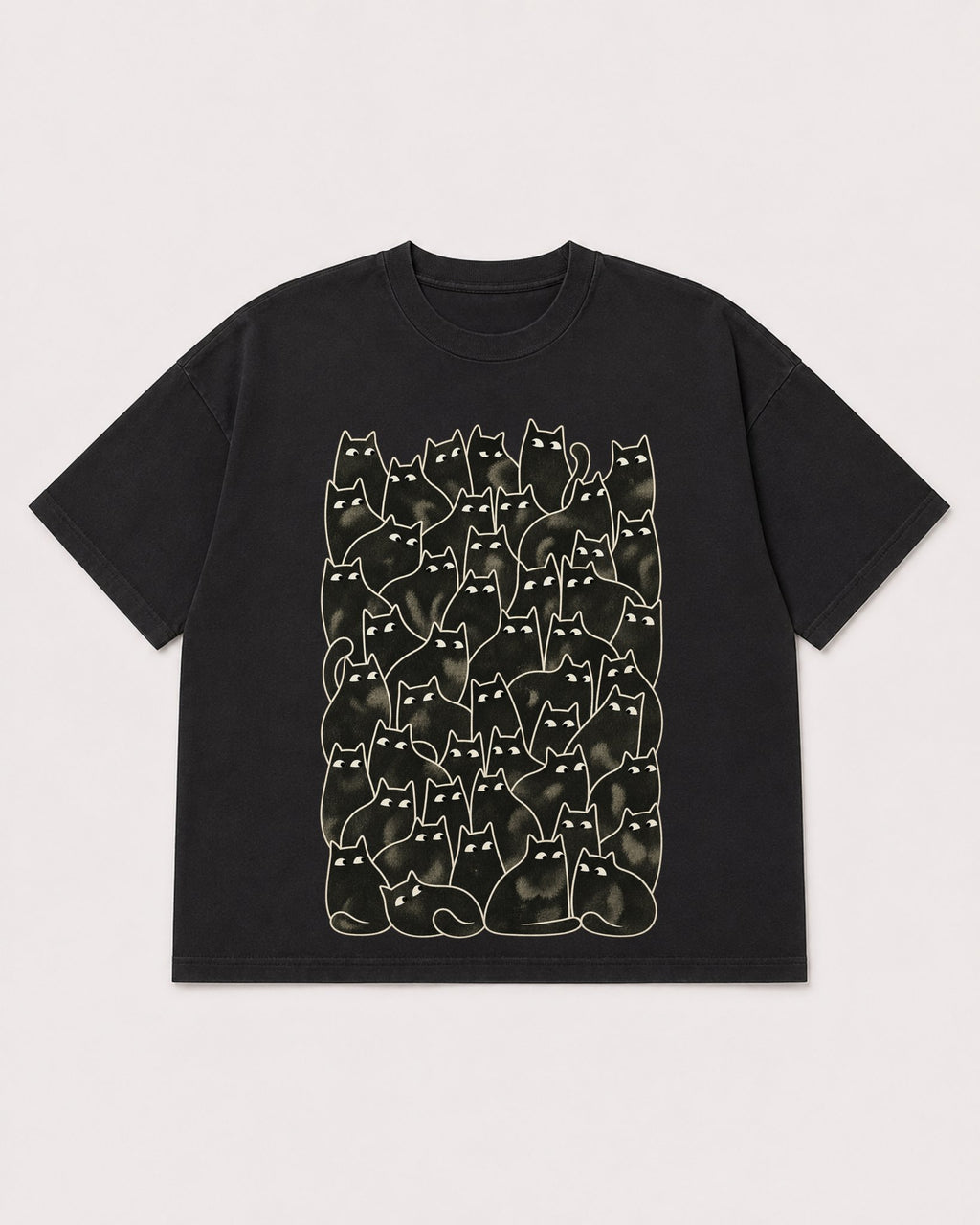 Mockup Boxy Heavyweight Tee Black product
