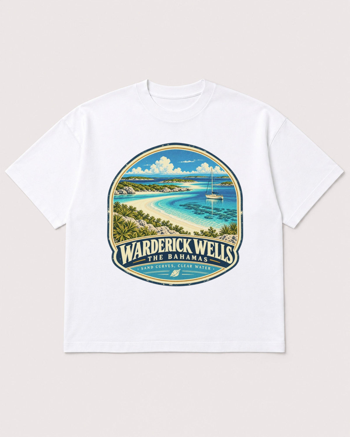 Mockup Boxy Heavyweight Tee White product