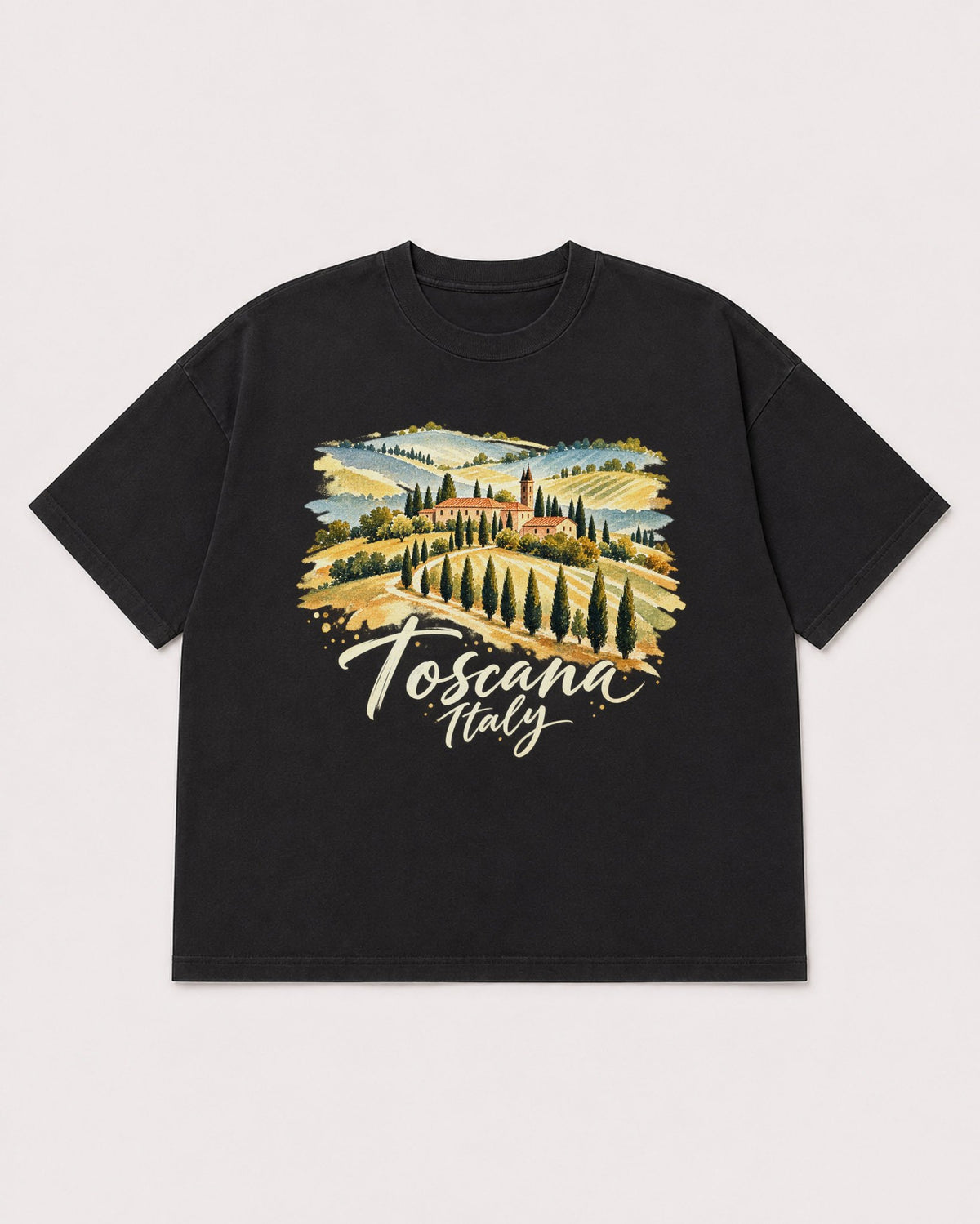 Mockup Boxy Heavyweight Tee Black product
