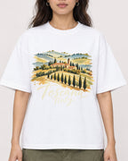 Mockup Boxy Heavyweight Tee White female close-up 02