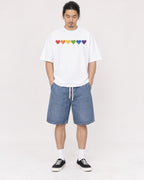 Mockup Boxy Heavyweight Tee White male full-body 43