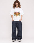 Mockup Boxy Heavyweight Tee White female full-body 09