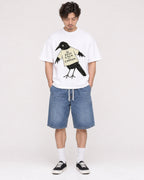 Mockup Boxy Heavyweight Tee White male full-body 03