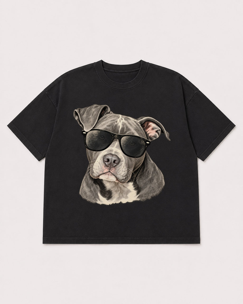 Mockup Boxy Heavyweight Tee Black product