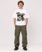 Mockup Boxy Heavyweight Tee White male full-body 09