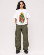 Mockup Boxy Heavyweight Tee White female full-body 07