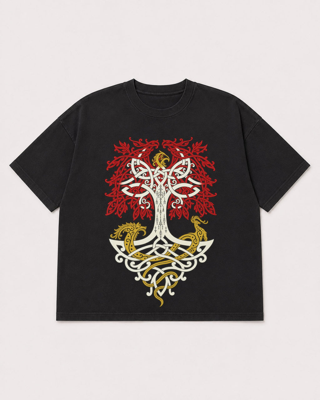 Mockup Boxy Heavyweight Tee Black product