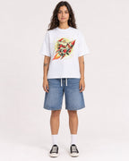 Mockup Boxy Heavyweight Tee White female full-body 06