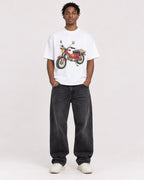 Mockup Boxy Heavyweight Tee White male full-body 05
