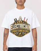 Mockup Boxy Heavyweight Tee White male close-up 06