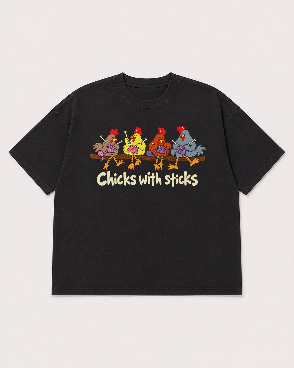 Mockup Boxy Heavyweight Tee Black product
