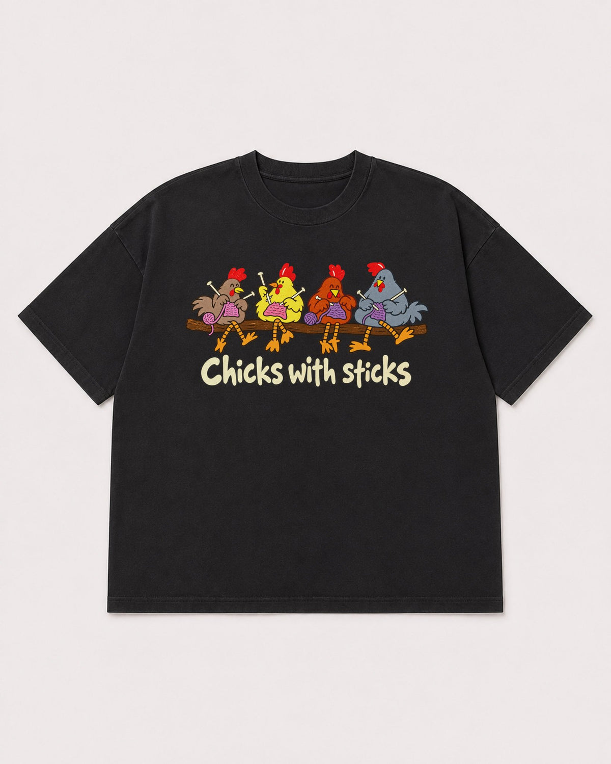 Mockup Boxy Heavyweight Tee Black product
