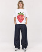 Mockup Boxy Heavyweight Tee White female full-body 19