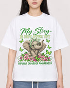 Mockup Boxy Heavyweight Tee White female close-up 01